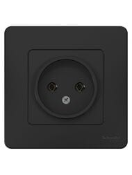 Розетка Systeme Electric BLANCA скрытой устан. без заземл. без шторок 16А 250В антрацит BLNRS000016