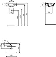 ���������� Ideal Standard Lux CONNECT AIR CUBE (400�350�150) ������� ������ E0307V3