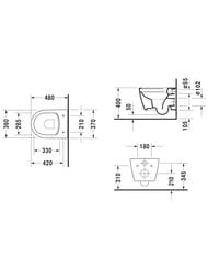 ������ ��������� DURAVIT ME by Starck 370�480�350 ������������, ������� � ����������� 45300900A1