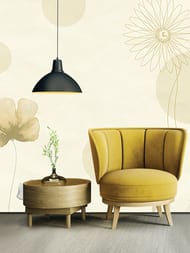 Панно Zambaiti Satin Flowers IV (3,0х5,1) винил на флизелине,бежевый, Z66887 (рул.)