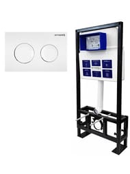 Инсталляция BETTOSERB Sava Free Standing+клавиша смыва COOL белый глянец SFS40006466