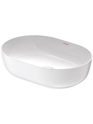 Раковина Duravit Luv 500х350 шлифованная, белая, выпуск с керамической крышкой 0379500000