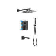 Душевой комплект для ванны/душа Aquatek Лира AQ1473MB черный мат