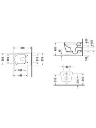 ������ ��������� DURAVIT ME by Starck 370�570 ������������ � ��������-��������� 45290900A1