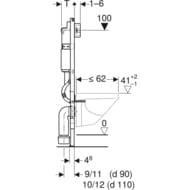 GEBERIT Delta ����������� ��� ���������� �������, ������� ����� Delta01, ����  458.149.21.1