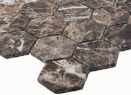 ������� Starmosaic Wild Stone HEXAGON DARK EMPERADOR POLISHED 63x63 (260�282�8) ���������� (��.)