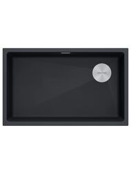 Мойка LUMI 74UNI-SKEW, IT-GRANIT, LU74SK-AN, антрацит, 740х440, Paulmark