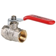 Кран шаровый 3/4"ВВ VALTEC BASE красная ручкa VT.214.N.05