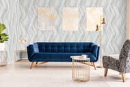 Обои виниловые на флизелине Marburg Shades 32445 (0,53х10,05) волны, серые (рул.)