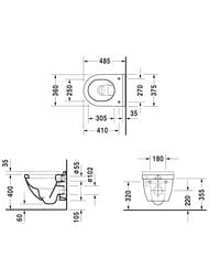 ������ ��������� DURAVIT STARCK 3 360�485�375 � ����������� 2227090000