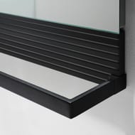 Зеркало Burgbad Fiumo 1000х700х30 LED, USB, сенсор, обогрев, рейлинг, панель графит SFXP100FOT56