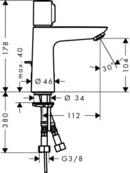 ��������� Hansgrohe Talis Select E 71750000 ��� ��������,������������, �� ������� ����������, ����