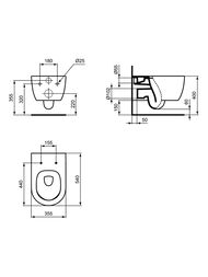 ������ ��������� Ideal Standard BLEND AquaBlade 355x540x340 �� ������� ���������� T374901