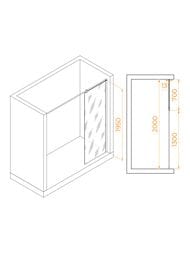 ������� ����������� RGW Walk In WA-034 (700�1950) ������ 8�� ����������/���� 351003407-11
