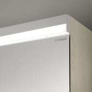 Зеркальный шкаф Burgbad Lin20 1600х700х170 LED, 4 дверцы, диммер, дуб меринос SPQK160F5354 — изображение 3