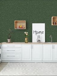 Обои виниловые на флизелине Grandeco Flora R114015 (1,06х10,05) штукатурка, зеленые (рул.)