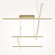 Подвесной светильник Maytoni Radiance (Радианс) MOD278PL-L86G3K1, 3000K, 80Вт, 120°, IP20, LED, золото