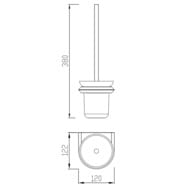 Ерш для унитаза ABBER Nord AA1532NG никель — изображение 3
