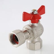 Кран шаровый 3/4"ВВ VALTEC BASE угловой с накидной гайкой, VT.266.N.0505 — миниатюра 4