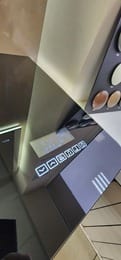 Уценка! Тумба с раковиной Jorno Shine 100 подвесная, 2 ящика, МФУ, антрацит, смеситель Swedbe Kronos
