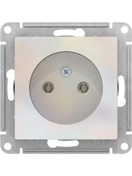 Розетка Systeme Electric ATLASDESIGN без заземления 16А механизм жемчуг ATN000441