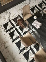 Керамогранитная плитка Atlas Concorde Allure Ins.Spire Lap (600х600) черно-белая 610080000221 (кв.м)