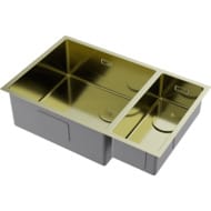 Мойка Omoikiri TAKI 69-2-U/IF-LG-L Side (695х440х200) монтаж универсальный, цвет свет.золото 4997051