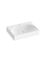 Умывальник RAVAK LITE 600 (600х450х100) с отверстием под смеситель, без перелива, белый XJX01260004 — миниатюра 1
