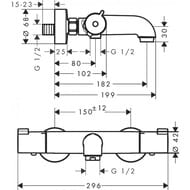 ��������� Hansgrohe Ecostat 1001CL 13201000 ���������������� ��� �����, ���������, ����