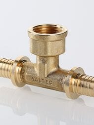 Тройник VALTEC аксиальный, 16х1/2"Вх16, латунь, VTm.432.BG.160416 — миниатюра 2
