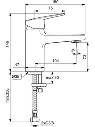 ��������� ��� ����������� Ideal Standard Ceraplan BD209AA �������������, ��� ������� �������, ����