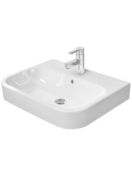 Умывальник DURAVIT HAPPY D.2 600х460х170 шлиф., с отв. под смеситель, перелив 2315600000
