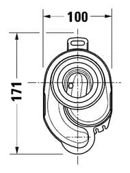 Сифон с вытяжкой DURAVIT сток горизонтальный 0051130000