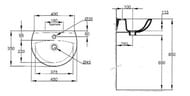 ���������� Jacob Delafon ODEON/PATIO � ���������� ��� ��������� (450�350) E4152-00 �����