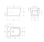 ���� ��������� BelBagno Prado (330�520�295) ����� BB10150BH