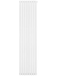 Дизайн-радиатор STOUT Tube Round 8 секц. боковое.подкл R40 1-1750-8 белый