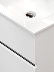 Тумба под раковину SANCOS Urban (590х450х550) подвесная, 2 ящика с доводчиками, белый глянец  UR60W