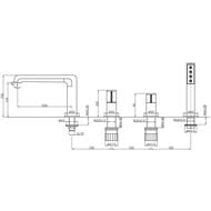 ��������� �� ���� ����� BelBagno UNO-BVD4-CRM �� 4 ���������, ����