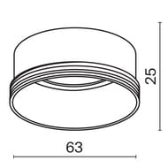������������ ������ ��� Maytoni Focus LED (����� ���) RingL-20-W20��, �����