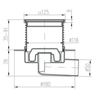 ������� ���� Paini � ��������, 125�125 ��, ���� ������, ��������. ������ D50, ������, 425XL