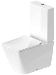 Унитаз-компакт Duravit Viu 350х650х900 безободковый, покрытие WonderGliss 21910900001+09420000051