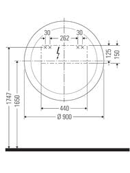 ������� Duravit Happy D.2 Plus 900�900�55 � ����������, ������, ��������, ���� ���� HP7486S0000