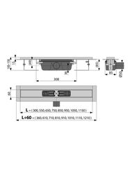 ������� ����� Alcaplast APZ101-950 c ������� L=950�� H=55�� ����.�����, ��� ������.�������