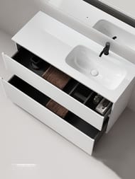 Тумба под раковину Sancos Folk Floor FL120FRW 1190х445х850 напольная, правая, 2 ящика, цвет: Bianco