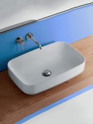 Раковина накладная Kerasan Tribeca 514130 600х380х150 без отверстия под смеситель, белый матовый