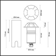 ��������� ���������� Odeon Light Nature Wald 6662/3GL3, ������