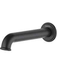 Излив Aquatek Классик AQ1541MB настенный, короткий излив 182мм, цвет: черный матовый