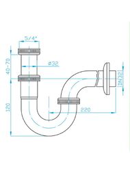 ����� ��� ����������� PLASTBRNO 1.1/4 ", ������, EMCR002