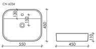 �������� ��������� Ceramicanova Element 550�450�110 �������������, ����� CN6034