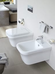 Биде подвесное DURAVIT P3 Comforts 380х570х290 с отверстием под смеситель 2268150000